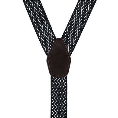Men's 1.375 Inch Wide Dress Y-back Button-end Suspenders