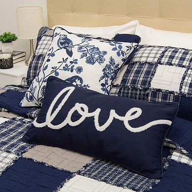 Donna Sharp Checkerboard Indigo 2-Piece Pillow Set