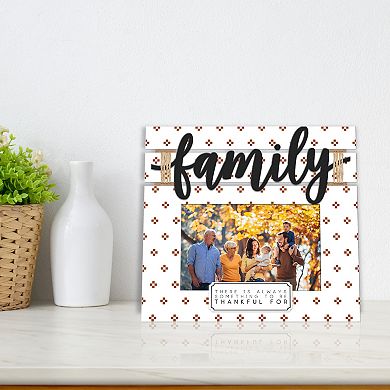 Thankful For Family 6" x 4" Plaque Frame