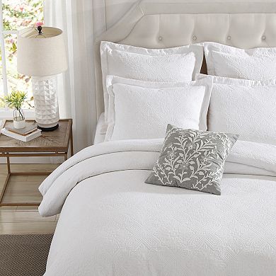 Levtex Home Matelasse Bright White Comforter Set with Shams