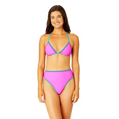 Juniors' Hurley Beach Block Cheeky High Waist Bikini Bottoms