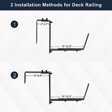 Planter Box Brackets, Adjustable Universal Window Box Brackets, 6pcs