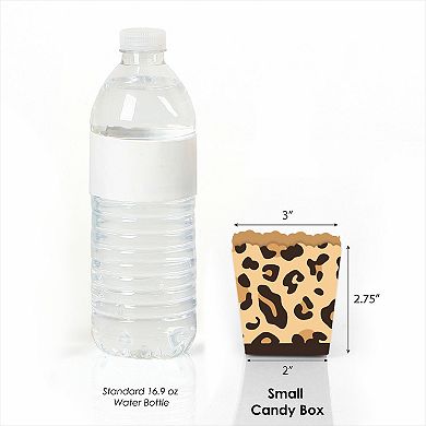 Big Dot Of Happiness Leopard Print Mini Favor Boxes Cheetah Party Treat Candy Boxes Set Of 12