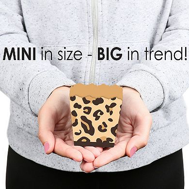 Big Dot Of Happiness Leopard Print Mini Favor Boxes Cheetah Party Treat Candy Boxes Set Of 12