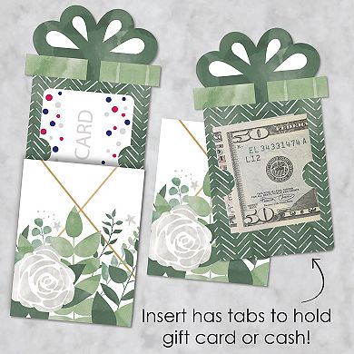 Big Dot Of Happiness Boho Botanical Money & Gift Card Sleeves - Nifty Gifty Card Holders 8 Ct