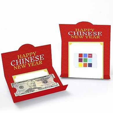Big Dot Of Happiness Chinese New Year 2024 Year Of The Dragon - Money Gift Card Holders 8 Ct