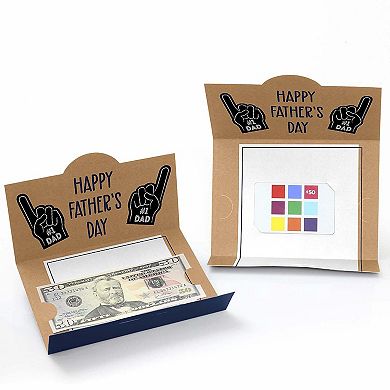 Big Dot Of Happiness My Dad Is Rad - Father's Day Money And Gift Card Holders - Set Of 8