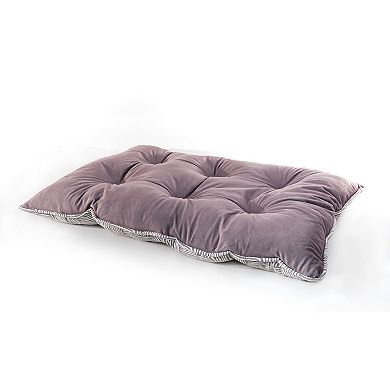 Precious Tails ELLE Microsuede Tufted Mat Plush Bottom Pet Bed