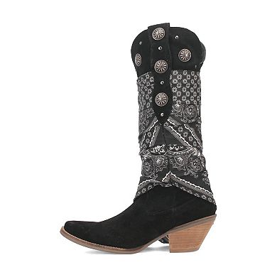 Dingo Women's Rhapsody Bandana Wrapped Leather Cowboy Boots