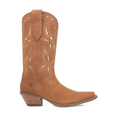 Dingo Women's Sabana Floral Stitched Leather Cowboy Boots