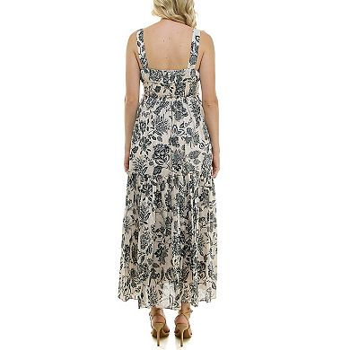 Women's Taylor Smocked Floral Maxi Dress