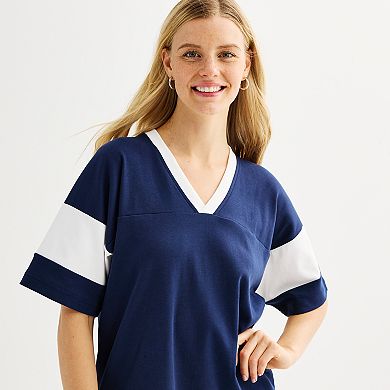 Juniors' SO?? Varsity T-Shirt Dress