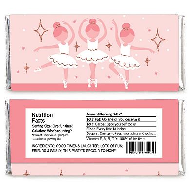 Big Dot Of Happiness Tutu Cute Ballerina Candy Bar Wrapper Birthday Baby Shower Favors 24 Ct