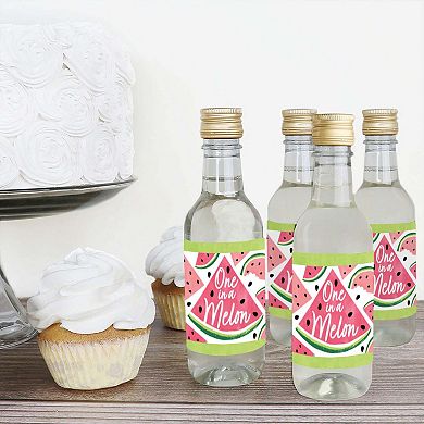 Big Dot Of Happiness Sweet Watermelon Mini Wine Bottle Label Stickers Fruit Party Favor 16 Ct