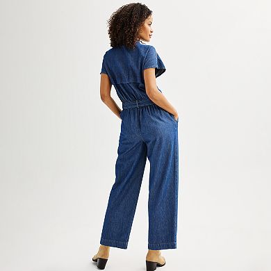 Women's Sonoma Goods For Life® Short Sleeve Jumpsuit 