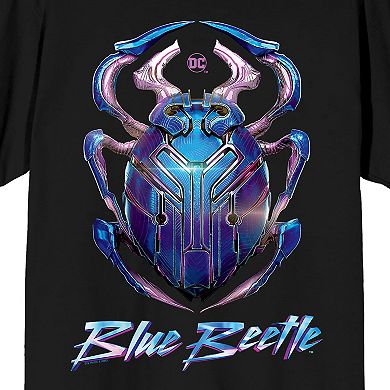 Men's Blue Beetle Superhero Logo Tee