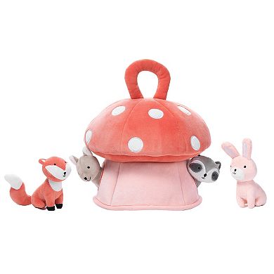 Lambs & Ivy Interactive Plush Mushroom House With Stuffed Animal Toys