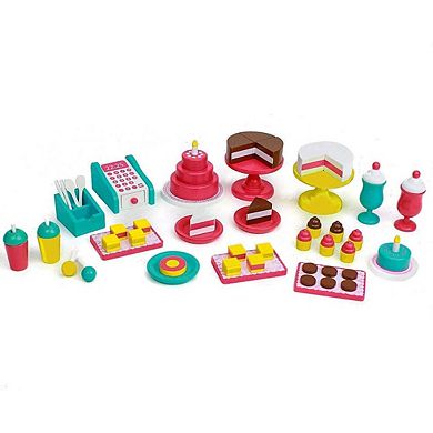 50 Piece Doll Bakery Wood Furniture Set