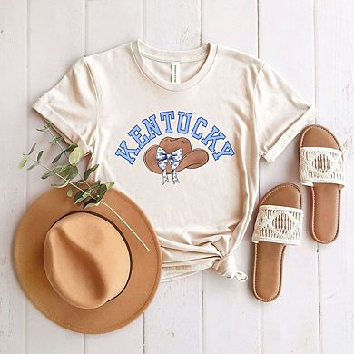 Kentucky Hat With Bow Short Sleeve Graphic Tee