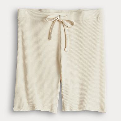 Women's Sonoma Goods For Life® Ribbed Pajama Shorts