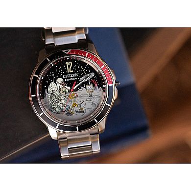 Disney's Mickey Mouse Citizen Eco-Drive Men's Astronaut Stainless Steel Bracelet Watch