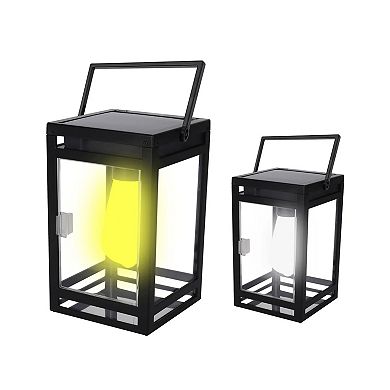 Techko Solar Portable Lantern with Light Bulb