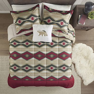 Woolrich Emmet Creek 4-Piece Down Alternative Comforter Set with Throw Pillow
