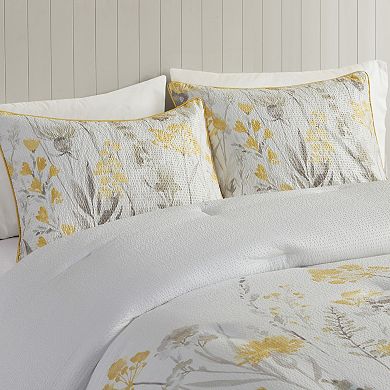 Madison Park Pampa 5-Piece Seersucker Comforter Set with Throw Pillows