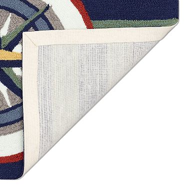 Liora Manne Frontporch Striped Compass Indoor Outdoor Mat