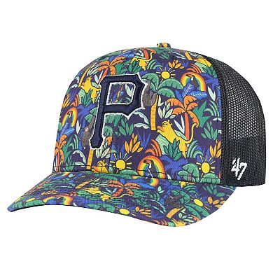 Youth '47 Navy Pittsburgh Pirates Jungle Gym Adjustable Trucker Hat