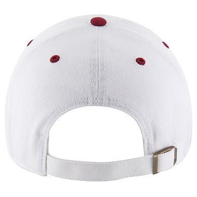 Men's '47 White/Cardinal Arizona Cardinals Double Header Diamond Clean Up Adjustable Hat