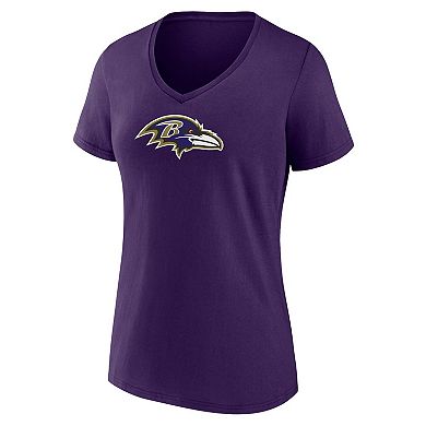 Women's Fanatics Purple Baltimore Ravens Mother's Day V-Neck T-Shirt