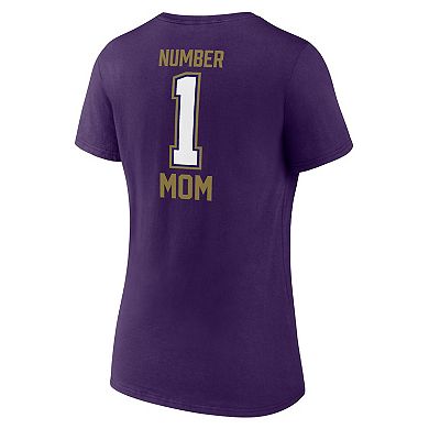 Women's Fanatics Purple Baltimore Ravens Mother's Day V-Neck T-Shirt