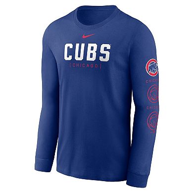 Men's Nike Royal Chicago Cubs Repeater Long Sleeve T-Shirt