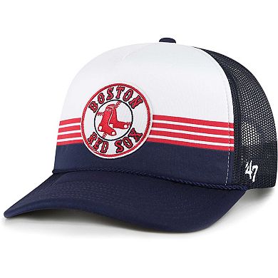 Men's '47 Navy Boston Red Sox Lift Off Foam Front Mesh Trucker Adjustable Hat