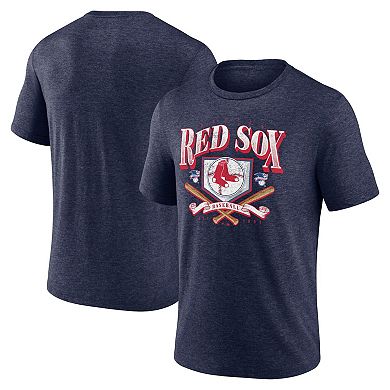 Men's Fanatics Branded Heather Navy Boston Red Sox Home Team Tri-Blend T-Shirt