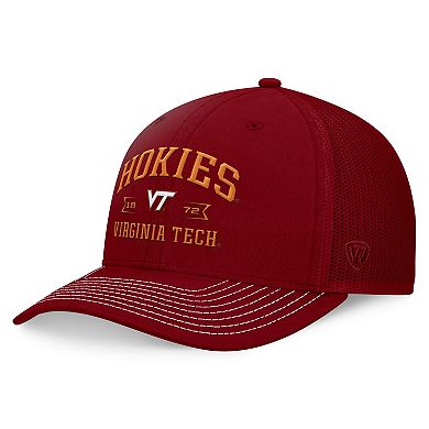 Men's Top of the World Maroon Virginia Tech Hokies Carson Trucker Adjustable Hat