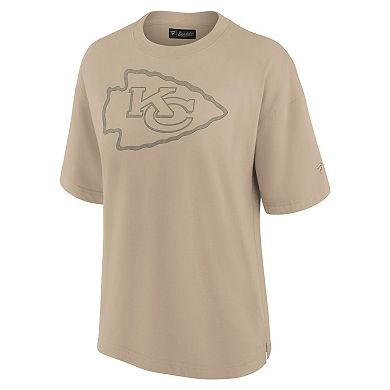 Women's Fanatics Khaki Kansas City Chiefs Elements Oversized T-Shirt