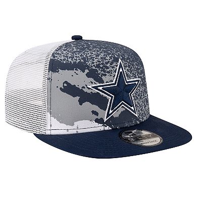 Men's New Era Gray/Navy Dallas Cowboys Court Sport 9FIFTY Snapback Hat