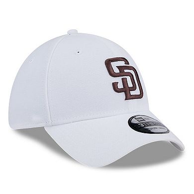 Men's New Era White San Diego Padres Evergreen 39THIRTY Flex Hat