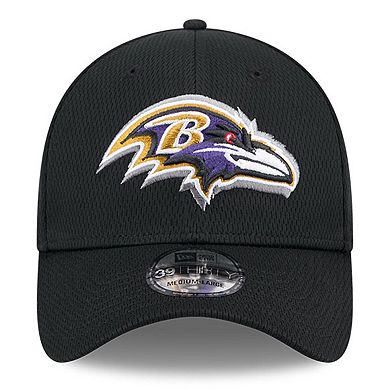 Men's New Era  Black Baltimore Ravens 2024 NFL Draft 39THIRTY Flex Hat