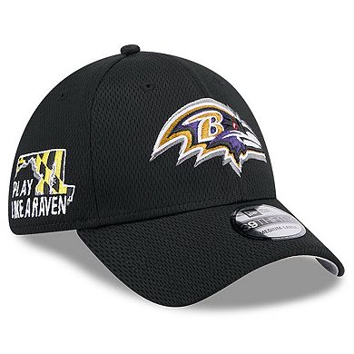 Men's New Era  Black Baltimore Ravens 2024 NFL Draft 39THIRTY Flex Hat