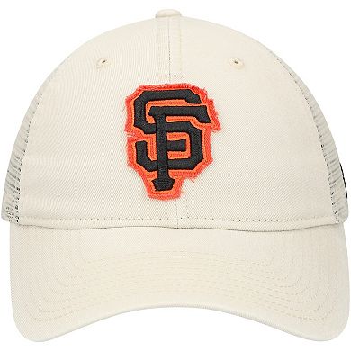 Men's New Era Stone San Francisco Giants Game Day 9TWENTY Adjustable Trucker Hat
