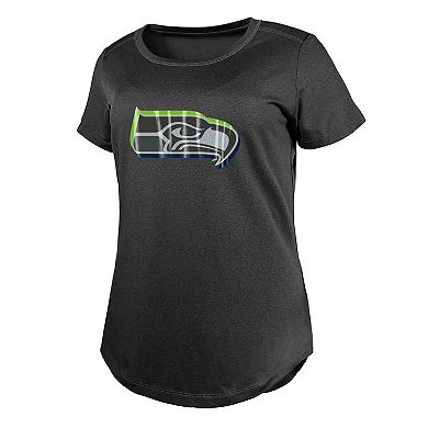 Women's New Era  Charcoal Seattle Seahawks 2024 NFL Draft T-Shirt