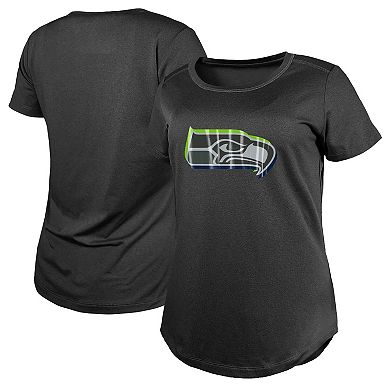Women's New Era  Charcoal Seattle Seahawks 2024 NFL Draft T-Shirt