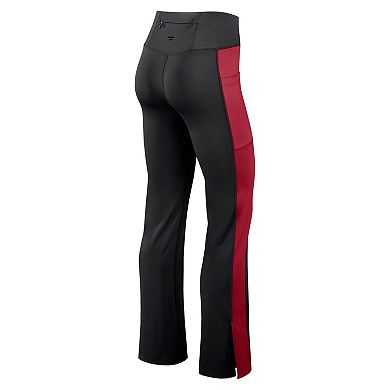 Women's Fanatics Black Tampa Bay Buccaneers Studio Fitted Flared Leggings