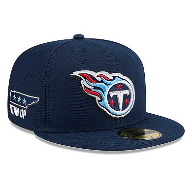 Men's New Era  Navy Tennessee Titans 2024 NFL Draft 59FIFTY Fitted Hat