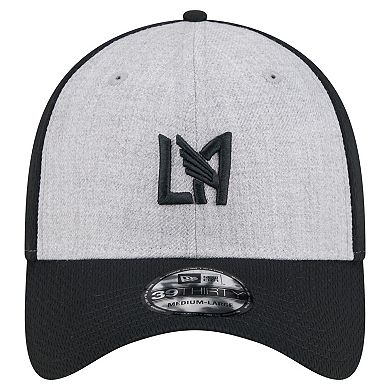 Men's New Era Gray/Black LAFC Throwback 39THIRTY Flex Hat