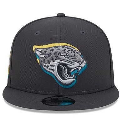 Youth New Era  Graphite Jacksonville Jaguars 2024 NFL Draft 9FIFTY Snapback Hat