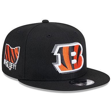 Men's New Era  Black Cincinnati Bengals 2024 NFL Draft 9FIFTY Snapback Hat